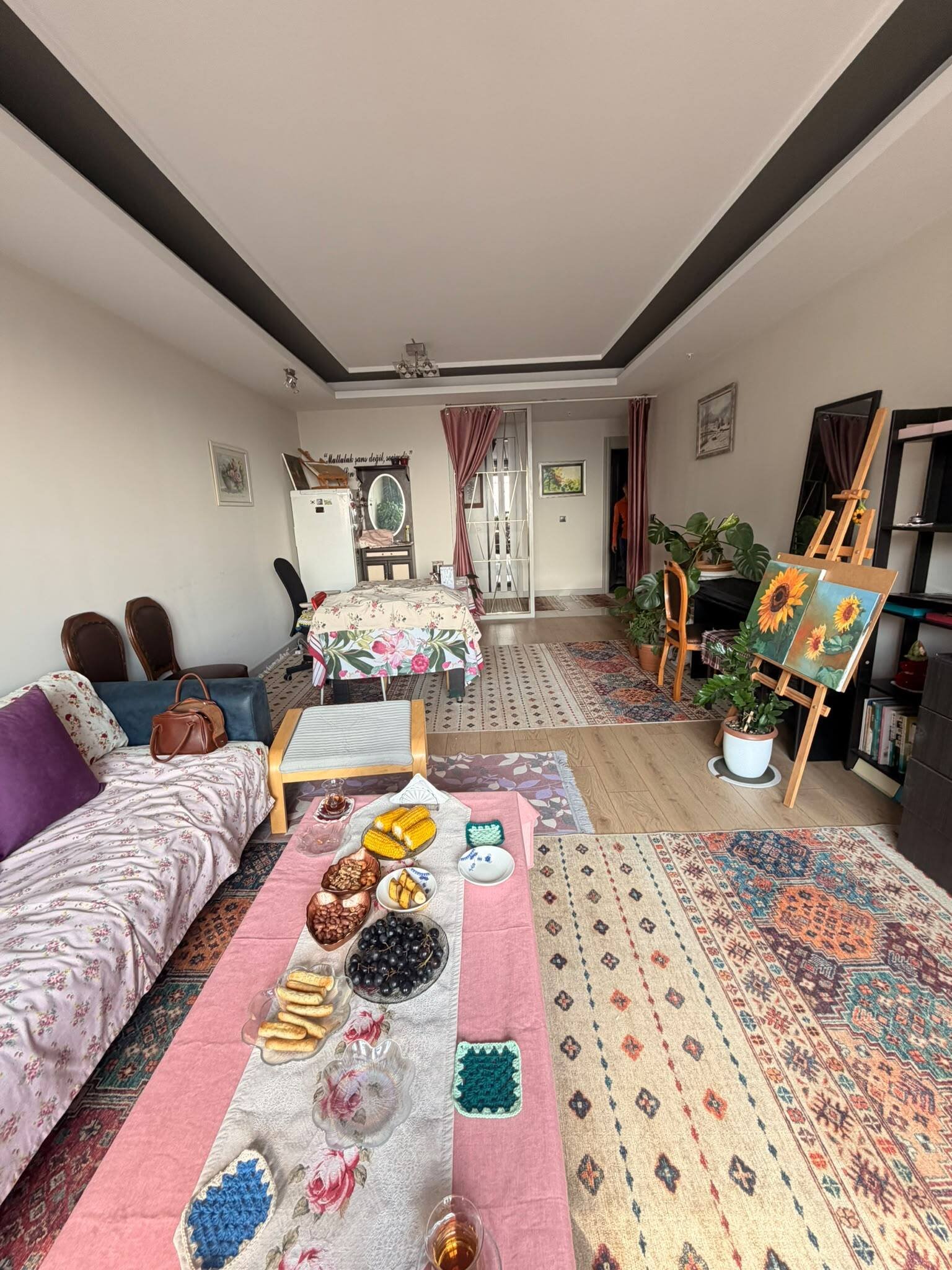 Referans Ankara'da Muhteşem Manzaralı 24. Kat 3+1 Tam Donatılı Lüks Daire, Salon
